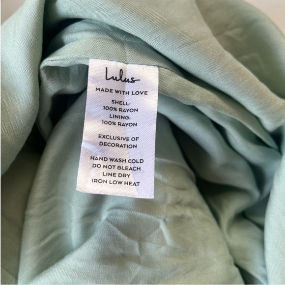 NWT Lulus Made for Vacation Sage Green Silver Strapless Maxi Dress - Picture 13 of 15